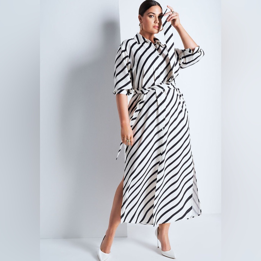 Maxi Printed Shirtdress